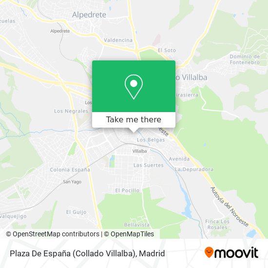 mapa Plaza De España (Collado Villalba)
