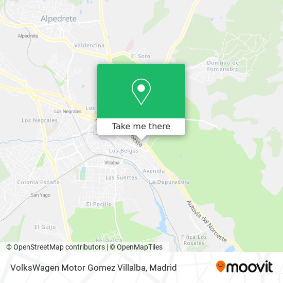 mapa VolksWagen Motor Gomez Villalba