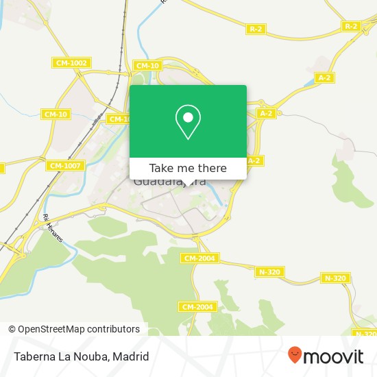 mapa Taberna La Nouba