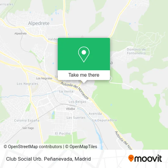 Club Social Urb. Peñanevada map