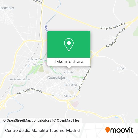 mapa Centro de día Manolito Taberné