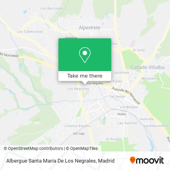 Albergue Santa María De Los Negrales map
