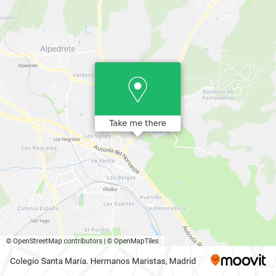 Colegio Santa María. Hermanos Maristas map