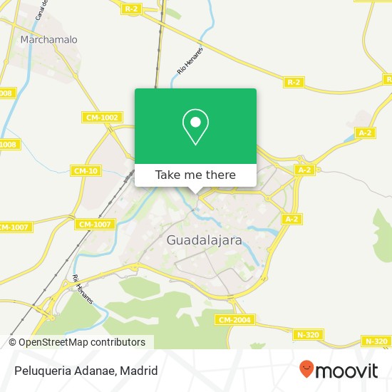 Peluqueria Adanae map