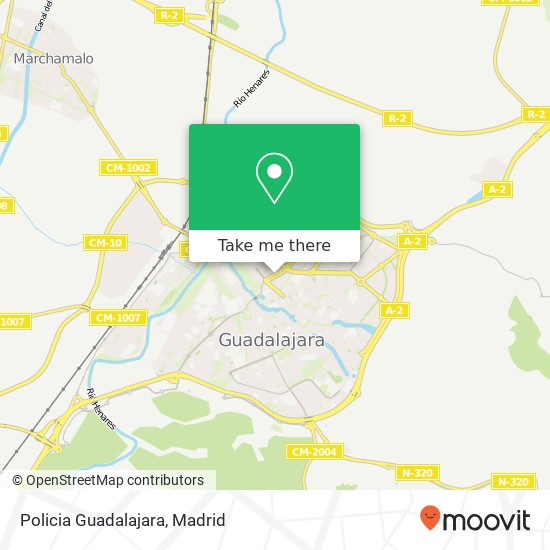 Policia Guadalajara map