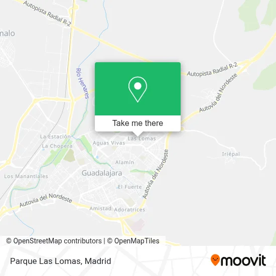 Parque Las Lomas map
