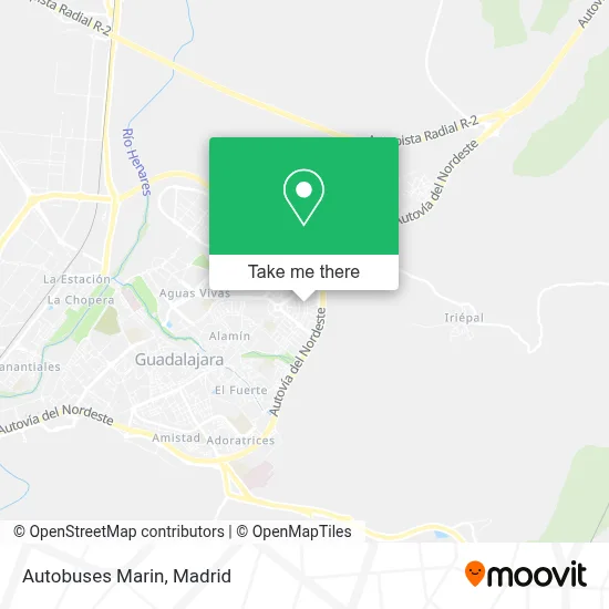 Autobuses Marin map