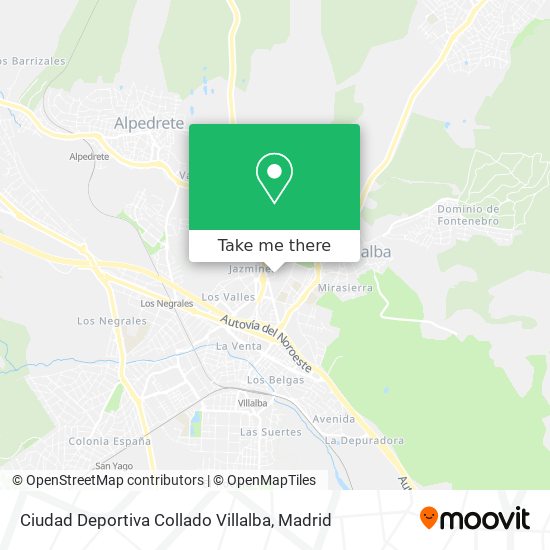 Ciudad Deportiva Collado Villalba map