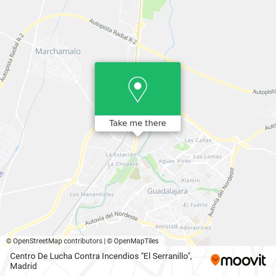 mapa Centro De Lucha Contra Incendios "El Serranillo"