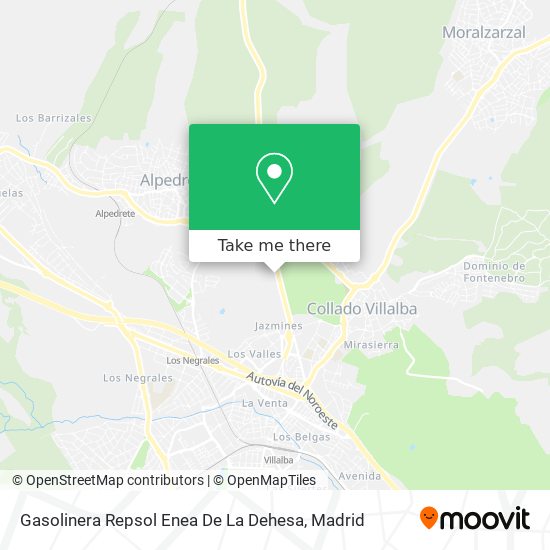 Gasolinera Repsol Enea De La Dehesa map