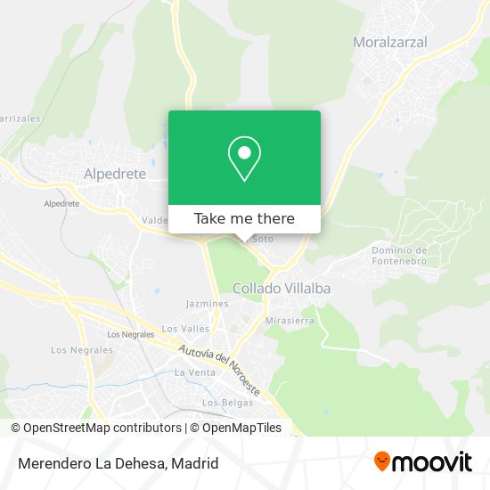 Merendero La Dehesa map