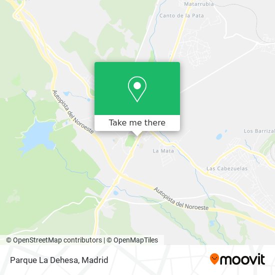 Parque La Dehesa map