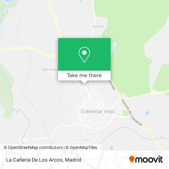 La Cañeria De Los Arcos map