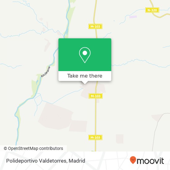 mapa Polideportivo Valdetorres