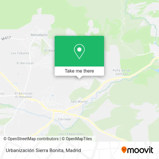 mapa Urbanización Sierra Bonita