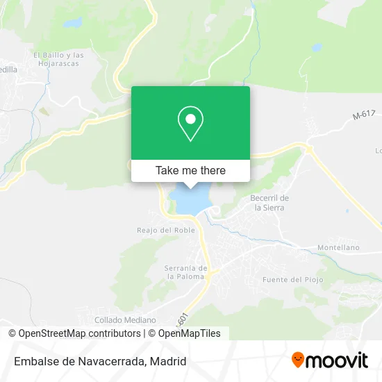 Embalse de Navacerrada map