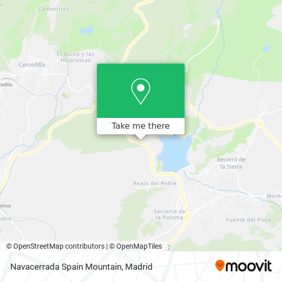 Navacerrada Spain Mountain map