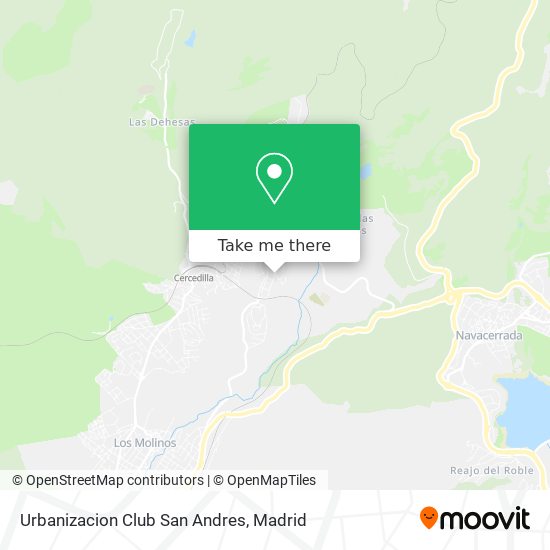 Urbanizacion Club San Andres map