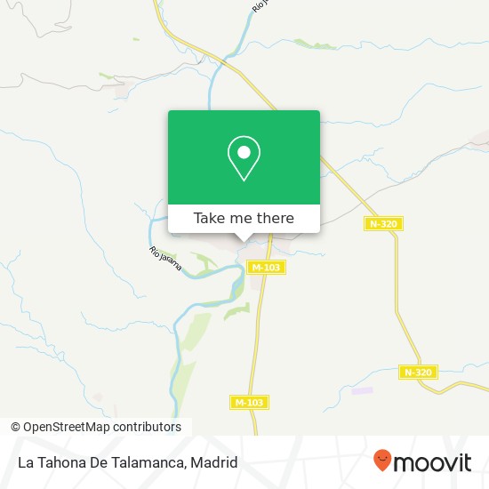 mapa La Tahona De Talamanca