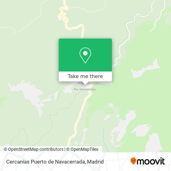 mapa Cercanías Puerto de Navacerrada