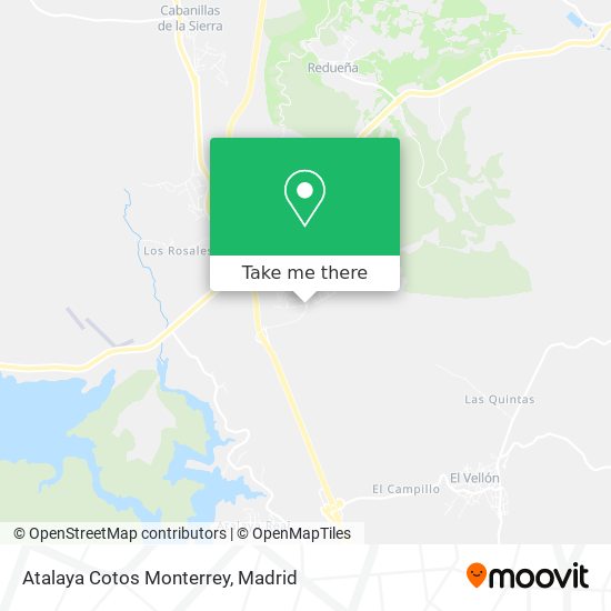 Atalaya Cotos Monterrey map