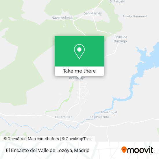 mapa El Encanto del Valle de Lozoya