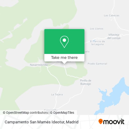 Campamento San Mamés Ideotur map