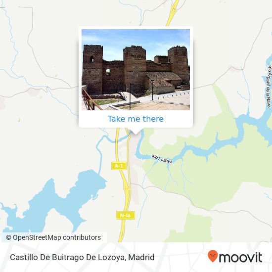 Castillo De Buitrago De Lozoya map