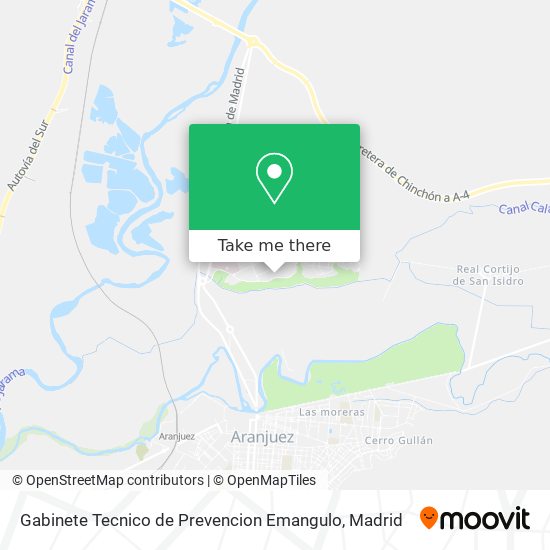 Gabinete Tecnico de Prevencion Emangulo map