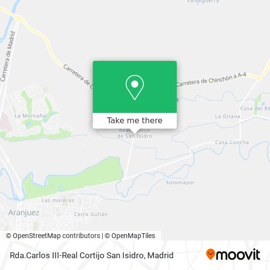 Rda.Carlos III-Real Cortijo San Isidro map