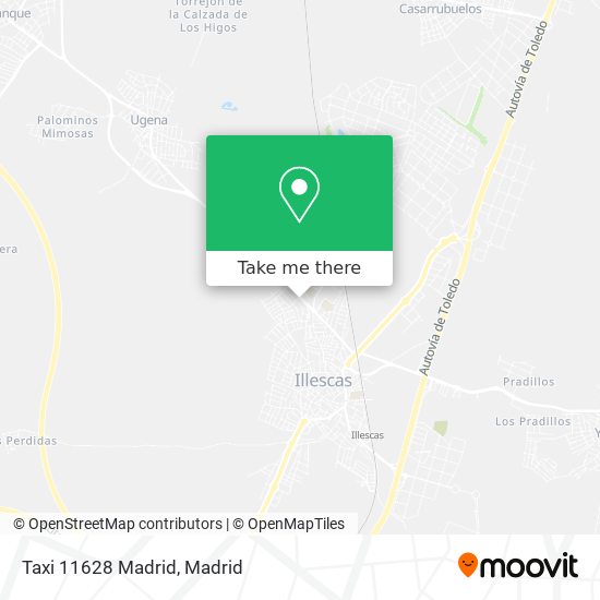 Taxi 11628 Madrid map