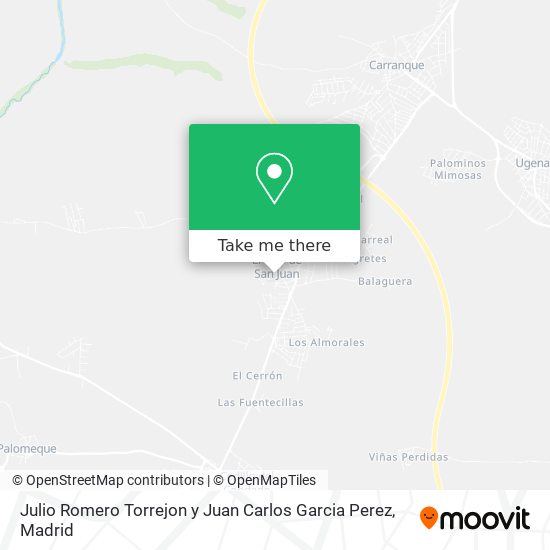 mapa Julio Romero Torrejon y Juan Carlos Garcia Perez