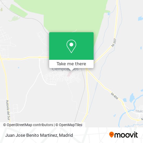 Juan Jose Benito Martinez map