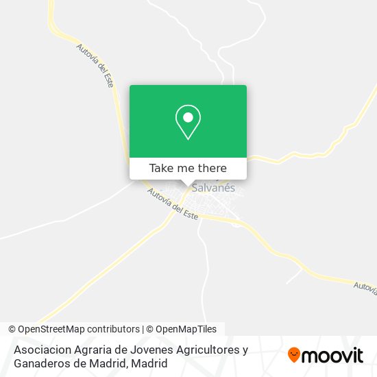 mapa Asociacion Agraria de Jovenes Agricultores y Ganaderos de Madrid