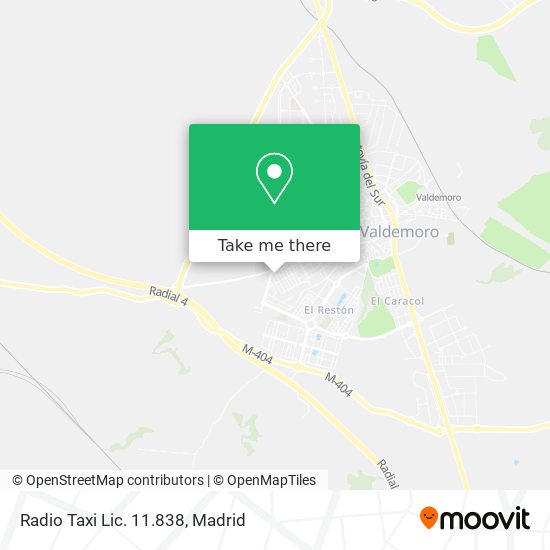 mapa Radio Taxi Lic. 11.838