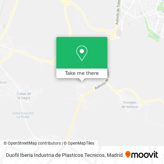 Duofil Iberia Industria de Plasticos Tecnicos map