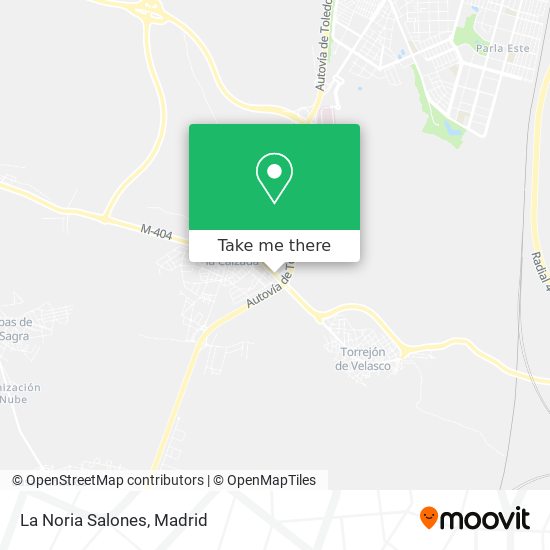 La Noria Salones map