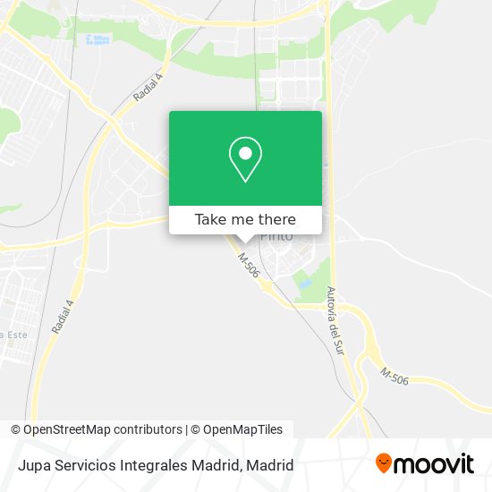 Jupa Servicios Integrales Madrid map