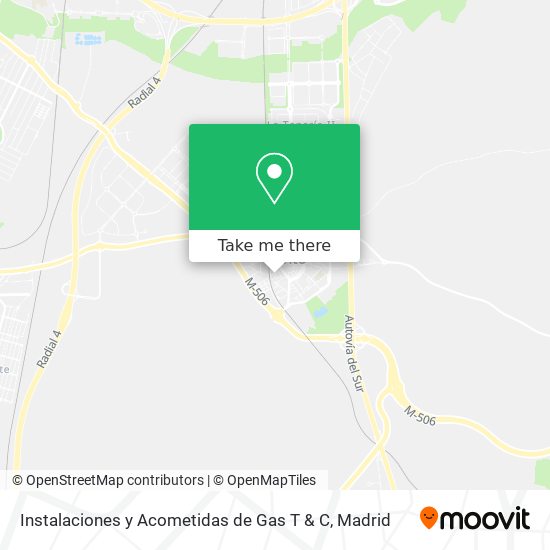 mapa Instalaciones y Acometidas de Gas T & C