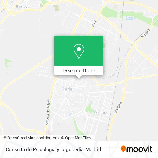 Consulta de Psicología y Logopedia map