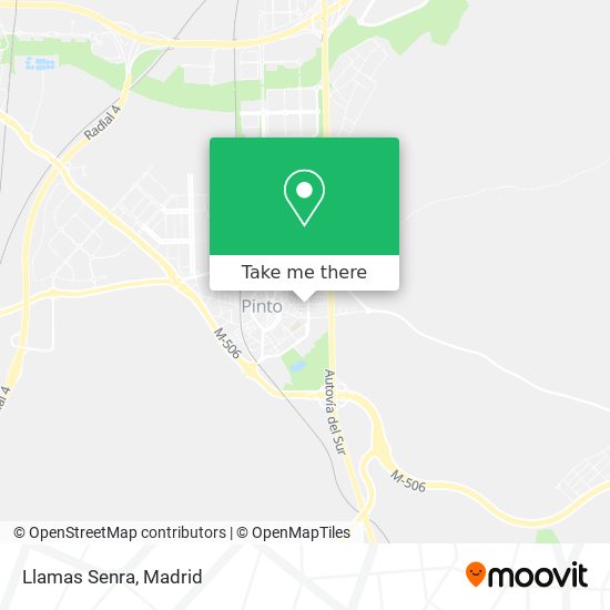 Llamas Senra map