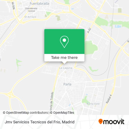 mapa Jmv Servicios Tecnicos del Frio