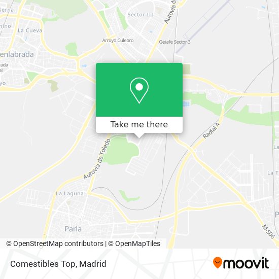 Comestibles Top map