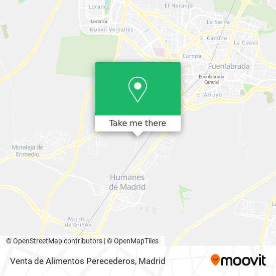 Venta de Alimentos Perecederos map