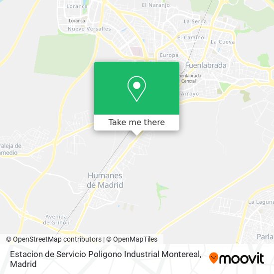 Estacion de Servicio Poligono Industrial Montereal map