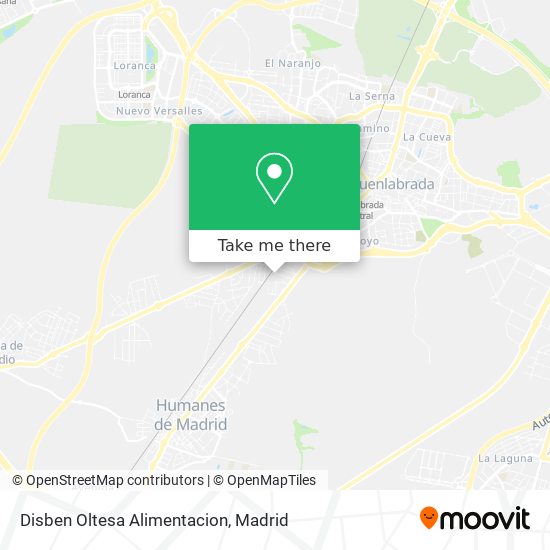 Disben Oltesa Alimentacion map