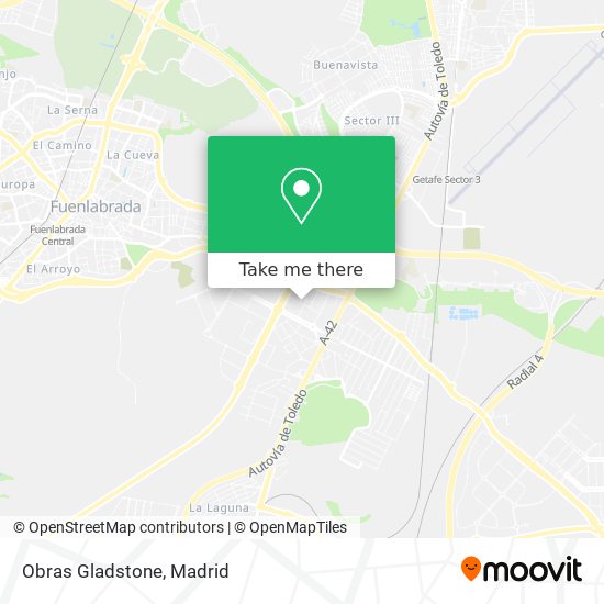 Obras Gladstone map