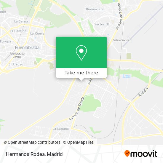 Hermanos Rodea map