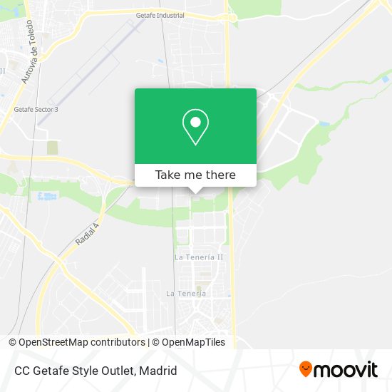 CC Getafe Style Outlet map