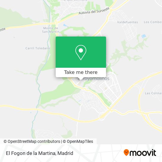 El Fogon de la Martina map